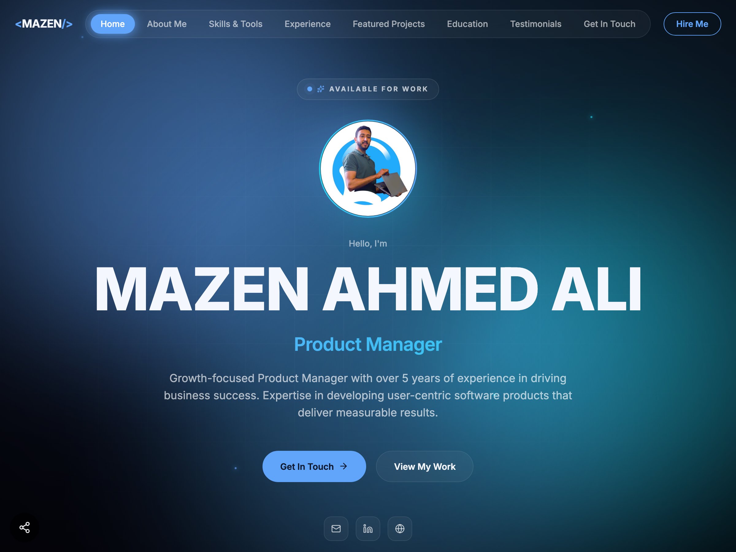 MAZEN AHMED ALI — Product Manager portfolio built on Seera