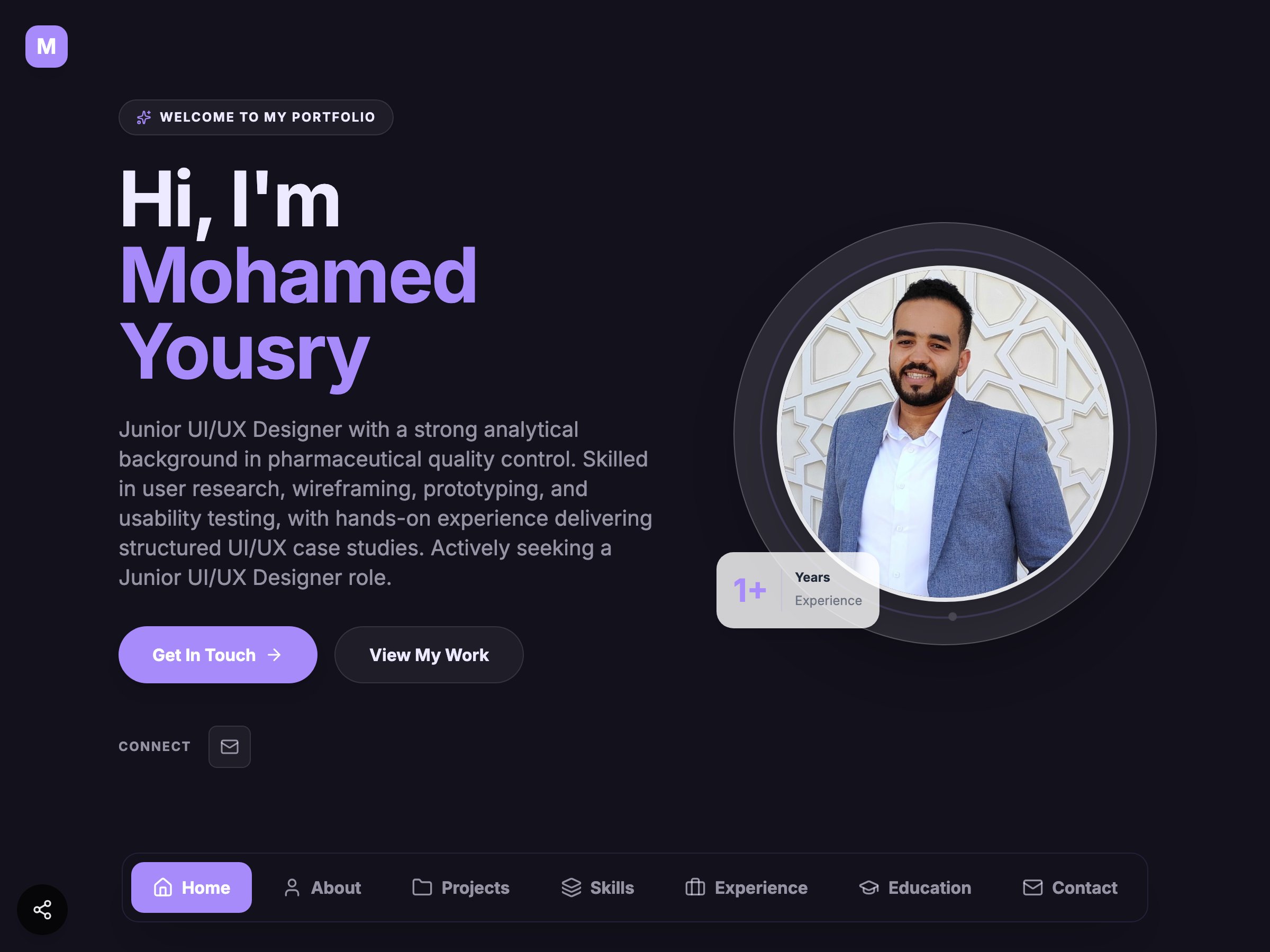Mohamed Yousry — UI/UX Designer portfolio built on Seera
